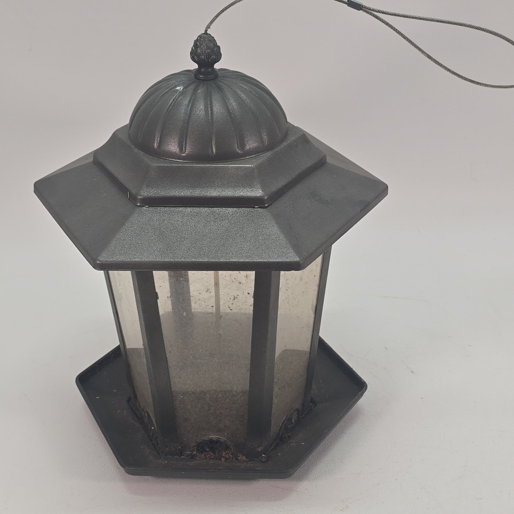 Perky-Pet Lantern Shaped Bird Feeder 3.5 lb Rust-Resistant Hanging 9x9x13
